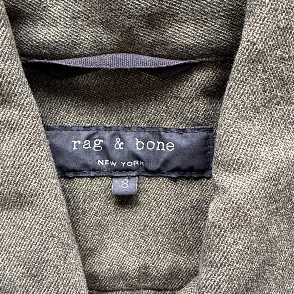 rag & bone Military-Style Olive Utility Jacket - Picture 8 of 10